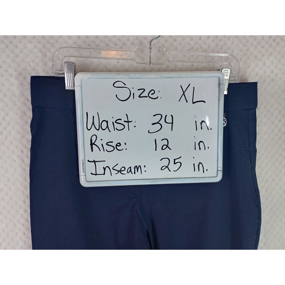 Calvin Klein Women's XL Navy Blue Stretch Pull On Crop - Picture 14 of 14